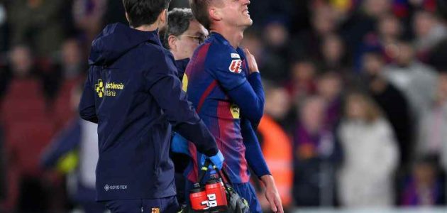 معاناة برشلونة من الإصابات مستمرة مع تأكيد غياب اللاعب أولمو حتى عام 2026