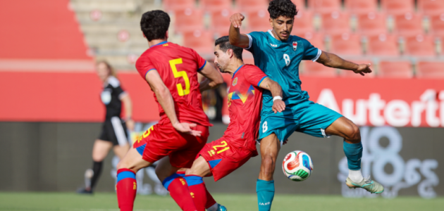 منتخب العراق يتخطى عقبة أندورا ودياً بهدف علي يوسف في معسكر إسبانيا