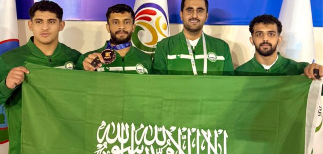 من هو عبد العزيز سعود الخالدي صاحب برونزية آسيا في الكوراش؟
