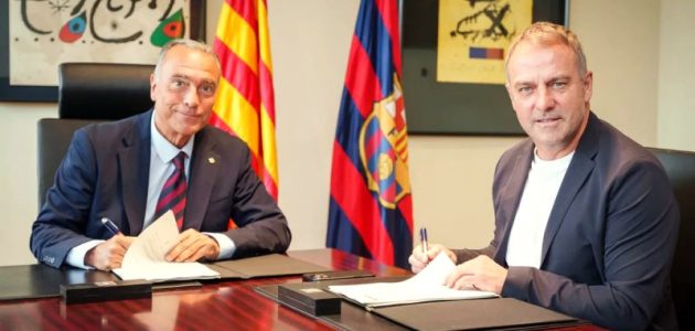 رسمياً.. برشلونة يحصن هانزي فليك بعقد طويل الأمد حتى 2028