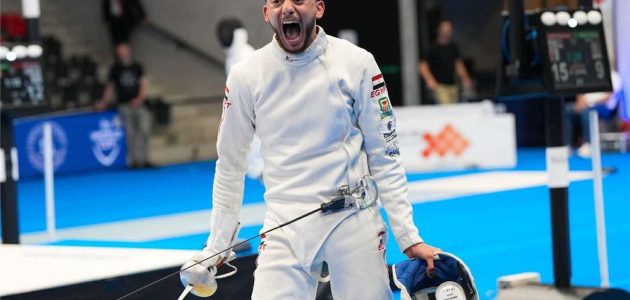 محمد السيد يتوج بذهبية كأس العالم لسيف المبارزة في سويسرا بعد ملحمة تاريخية