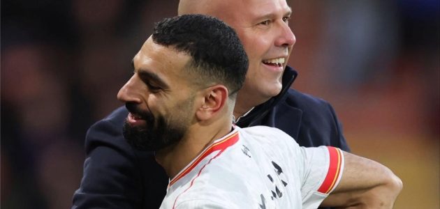 سلوت يودع محمد صلاح بكلمات مؤثرة: ما حققه مع ليفربول إعجاز لا يصدق وهذا هدفه الأجمل