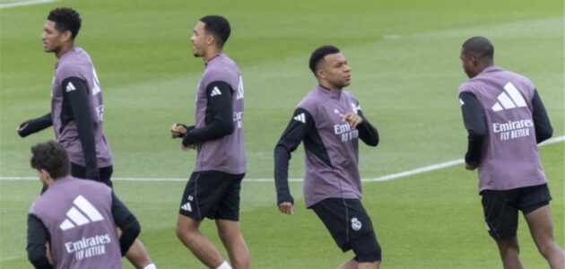 شكوك حول مشاركة مبابي.. كواليس المران الأخير لريال مدريد قبل كلاسيكو برشلونة