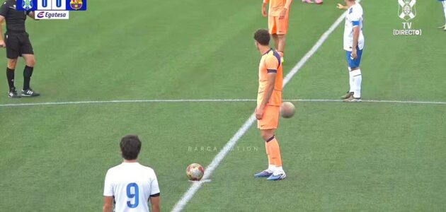 ملخص لمسات حمزة عبد الكريم في مباراة برشلونة وتينيريفي بكأس الأبطال للشباب