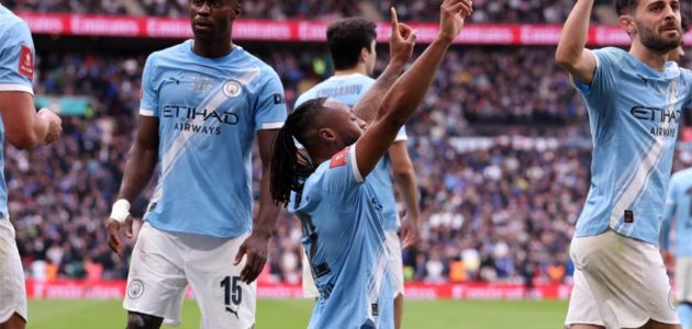 موعد مباراة مانشستر سيتي القادمة ضد بورنموث بعد حسم لقب كأس الاتحاد الإنجليزي
