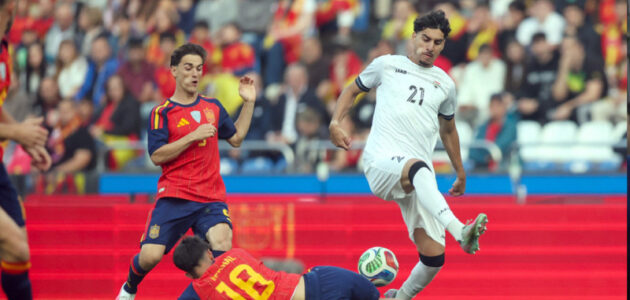 بمشاركة 44 لاعباً.. منتخب العراق يفرض تعادلاً تاريخياً على إسبانيا في عقر دارها