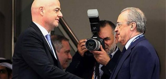 رسالة إنفانتينو إلى بيريز: رئيس الفيفا يوجه كلمات حاسمة لرئيس ريال مدريد بعد نهائي أبطال أوروبا