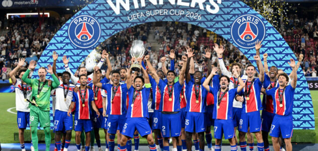 باريس سان جيرمان يُتوَّج بلقب كأس السوبر الأوروبي للمرة الثانية على التوالي